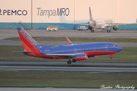 N966WN @ KTPA - Southwest Flight 1589 (N966WN) arrives at Tampa International Airport following flight from Baltimore-Washington International Airport - by Donten Photography