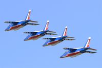 E85 @ LFOT - Dassault-Dornier Alpha Jet E (F-UGFF), Athos 08 of Patrouille de France 2015, On display, Tours-St Symphorien Air Base 705 (LFOT-TUF) Open day 2015 - by Yves-Q