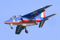 E46 @ LFOT - Dassault-Dornier Alpha Jet E (F-UHRF), Athos 01 leader of Patrouille de France 2015, Tours-St Symphorien Air Base 705 (LFOT-TUF) Open day 2015 - by Yves-Q