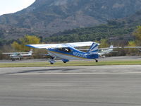 N5035N @ SZP - 1978 Bellanca 8KCAB DECATHLON, Lycoming AEIO-320 150 Hp, full inverted systems, landing Rwy 04 - by Doug Robertson