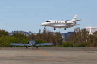 N421LT @ KSMO - Arriving SMO Rwy21 - by COOL LAST SAMURAI