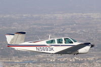 N5693K - 93K flying over Long Beach. Photo by MKoba