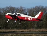 G-AVSI @ EGSV - Crosswind departure - by keith sowter