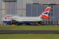 G-CIVR @ EGFF - 747-436, British Airways, Heathrow based, Sweet Chariot, coded IVR, seen parked up outside BAMC.