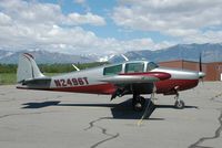 N2496T @ PAQ - Navion at ramp of Palmer AK