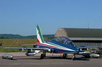 MM54510 @ LFSX - Italian Air Force Aermacchi MB-339PAN, N°1 of Frecce Tricolori Aerobatic Team 2015, Static display, Luxeuil-Saint Sauveur Air Base 116 (LFSX) Open day 2015 - by Yves-Q