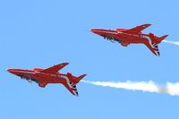 XX177 @ LFSX - Royal Air Force Red Arrows Hawker Siddeley Hawk T.1A, Luxeuil-St Sauveur Air Base 116 (LFSX) Open day 2015 - by Yves-Q