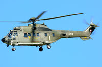 T-334 @ LSMP - Cougar returning home, note the '34' serials on the nose applied to all Swiss AF Cougars lately. The Super Puma's will receive them too. - by Grimmi