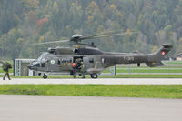 T-315 @ LSMM - Rapide response unit due Hornet J-5235 crashed near the swiss border in France. It's forbidden to send such response units out of the airfield where the crashed jet is based (Payerne in this case). Nose Art since some months on many Super Puma/Cougar . - by Grimmi