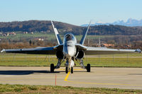 J-5016 @ LSMP - Autumn sun and nice mountains as background - Eiger and Gantrisch in view - by Grimmi