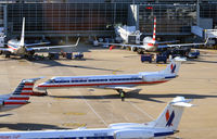 N614AE @ KDFW - Pushback DFW - by Ronald Barker