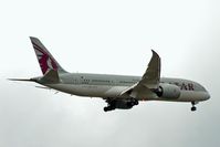 A7-BCD @ EGLL - Boeing 787-8 Dreamliner [38322] (Qatar Airways) Home~G 02/08/13. On approach 27L.