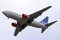SE-RER @ EGLL - Boeing 737-7BX [30736] (SAS Scandinavian Airlines) Home~G 02/08/2013. On approach 27R.