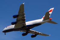 G-XLEA @ EGLL - Airbus A380-841 [095] (British Airways) Home~G 24/05/2015. On approach 27R. - by Ray Barber