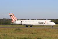 EI-EXI @ LFRB - Boeing 717-2BL, Take off run rwy 07R, Brest-Bretagne airport (LFRB-BES) - by Yves-Q