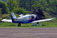 G-CBFN @ EGLK - Robin HR.100/200B Royal [112] Blackbushe~G 03/05/2014 - by Ray Barber