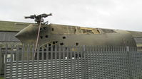 RF41 @ EGTF - Rear end of Piasecki H-21 Workhorse in the compound at Fairoaks. Ex French Army. When front end is received it will go to the International Helicopter Museum at Weston-Super-Mare. - by moxy
