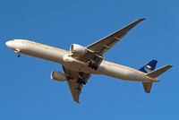 HZ-AK18 @ EGLL - Boeing 777-368ER [41055] (Saudia) Home~G 07/03/2015. On approach 27R. - by Ray Barber