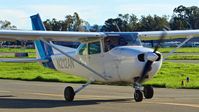 N212AN @ KRHV - Locally-based 1981 Cessna 172P taxing in after a flight lesson at Reid Hillview Airport, San Jose, CA. - by Chris Leipelt