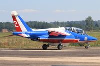 E162 @ LFSX - Dassault-Dornier Alpha Jet E (F-TERJ), Athos 02 of Patrouille de France 2015, Luxeuil-St Sauveur Air Base 116 (LFSX) Open day 2015 - by Yves-Q