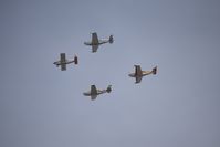 N7218R @ KPAO - N7218R and the Beechboys in formation over KPAO