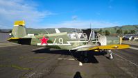 N823LV @ KRHV - Locally-based IAR-823 (?) looking better than ever with no flat tires while parked at a temporary tie down to make room for all the transient Super Bowl 50 aircraft coming to Reid Hillview Airport, San Jose, CA. - by Chris Leipelt