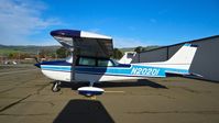 N20201 @ KRHV - Locally-based 1972 Cessna 172M parked at a temporary tie down to make room for all the transient Super Bowl 50 aircraft coming to Reid Hillview Airport, San Jose, CA. - by Chris Leipelt