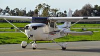 N828LP @ KRHV - Locally-based 2001 Cessna 172S taxing out for departure at Reid Hillview Airport, San Jose, CA. - by Chris Leipelt