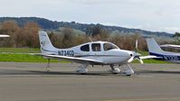 N734CD @ O69 - JDS Aviation LLC (Pacheco, CA) 2005 Cirrus SR22 parked on the visitors ramp at Petaluma Municipal Airport, Petaluma, CA. - by Chris Leipelt
