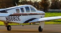 N6682E @ KRHV - Locally-based 1979 Beechcraft A36TC Bonanza taxing to Lafferty Aircraft Sales at Reid Hillview Airport, San Jose, CA. - by Chris Leipelt
