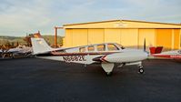 N6682E @ KRHV - Locally-based 1979 Beechcraft A36TC Bonanza parked in front of the Lafferty Aircraft Sales at Reid Hillview Airport, San Jose, CA. - by Chris Leipelt
