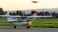 N5130E @ KRHV - Locally-based 1978 Cessna 172N taxing in after landing at Reid Hillview Airport, San Jose, CA. - by Chris Leipelt