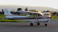 N5130E @ KRHV - Locally-based 1978 Cessna 172N taxing in after landing at Reid Hillview Airport, San Jose, CA. Thanks for the thumbs up! - by Chris Leipelt