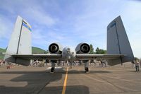 81-0960 @ LFOT - US Air Force Fairchild Republic A-10C Thunderbolt II, Close view of tail and warning system, Tours Air Base 705 (LFOT-TUF) Open day 2015 - by Yves-Q