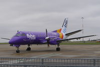 G-LGNJ @ EGSH - Freshly painted in a new scheme, that of Flybe. - by Graham Reeve