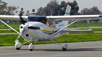 N24480 @ KRHV - Locally-based 2001 Cessna 182S taxing back to its hangar after landing at Reid Hillview Airport, San Jose, CA. - by Chris Leipelt
