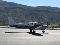 N6912C @ SZP - 1985 Piper PA-28-181 ARCHER II, Lycoming O&VO-360 180 hp, taxi back after landing Rwy 04. Ninety-two were built this production year. - by Doug Robertson