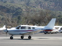 N6912C @ SZP - 1985 Piper PA-28-181 ARCHER II, Lycoming O&VO-360 180 Hp, landing roll off the active Rwy 04. Ninety-two were built this production year. - by Doug Robertson