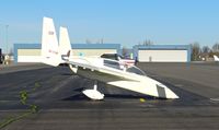 N8HA @ O69 - Oregon-based Long EZ parked on the transient ramp at Petaluma Municipal Airport, Petaluma, CA. - by Chris Leipelt