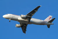 TS-IMU @ EGLL - Airbus A320-214 [5474] (Tunisair) Home~G 07/03/2015. On approach 27R. - by Ray Barber