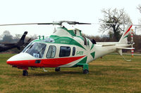 G-POTR @ EGBC - Agusta A-109E Power [11043] (Castle Air) Cheltenham Racecourse~G 11/03/2015