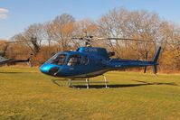 G-SPVK @ EGBC - Eurocopter AS.350B3 Ecureuil [4301] Cheltenham Racecourse~G 10/03/2015. Now with GBL titles on the door.