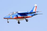 E88 @ LFOT - Dassault-Dornier Alpha Jet E (F-TELL), Athos 03 of Patrouille de France 2015, Tours-St Symphorien Air Base 705 (LFOT-TUF) Open day 2015 - by Yves-Q