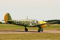 F-BLYU @ LFOT - Nord 1101 Noralpha, Taxiing to parking area, Tours-St Symphorien Air Base 705 (LFOT-TUF) Open day 2015 - by Yves-Q