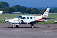 G-BBDS @ EGMC - Piper PA-31-310 Turbo Navajo B [31-7300956] (Air Jota) Southend~G 11/10/2008 - by Ray Barber