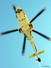 G-JEZA @ EGNJ - Bristows caught on approach to Humberside EGNJ with a very convenient reg showing. - by Clive Pattle