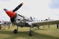 F-AZKU @ LFFQ - Curtiss P-40N Warhawk, Static display, La Ferté-Alais (LFFQ) Air show 2015 - by Yves-Q