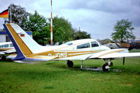 D-IDMS @ EDDL - Cessna 310Q [310Q-0630] Dusseldorf~D 24/04/1980. From a slide. - by Ray Barber