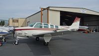 N3032L @ KRHV - Locally-based 1999 Beechcraft B36TC Bonanza parked in front of the Lafferty Aircraft Sales hangar at Reid Hillview Airport, San Jose, CA. It's for sale at the time of this upload. - by Chris Leipelt