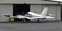 N7589Q @ KRHV - Temptation Motors LTD (Hayward, CA) 1970 Cessna 310Q parked in front of the Aerial Avionics hangar at Reid Hillview Airport, San Jose, CA. - by Chris Leipelt